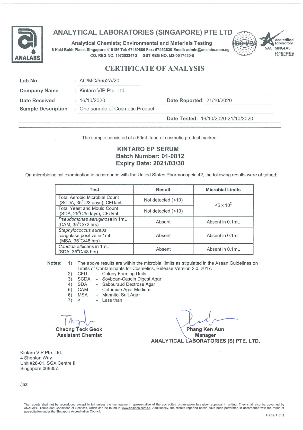 Indonesian patent certificate